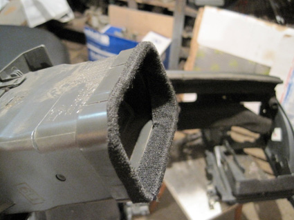 Обработка стыка маделином